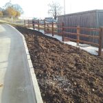 Completed roadway and footpath construction at York University Heslington Campus