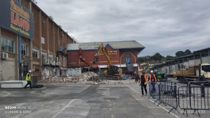 Groundworks and civil engineering works at Elland Road Stadium West Stand enabling works in Leeds